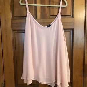 Torrid Size 5 Blush Pink Double Layer Swing Cami